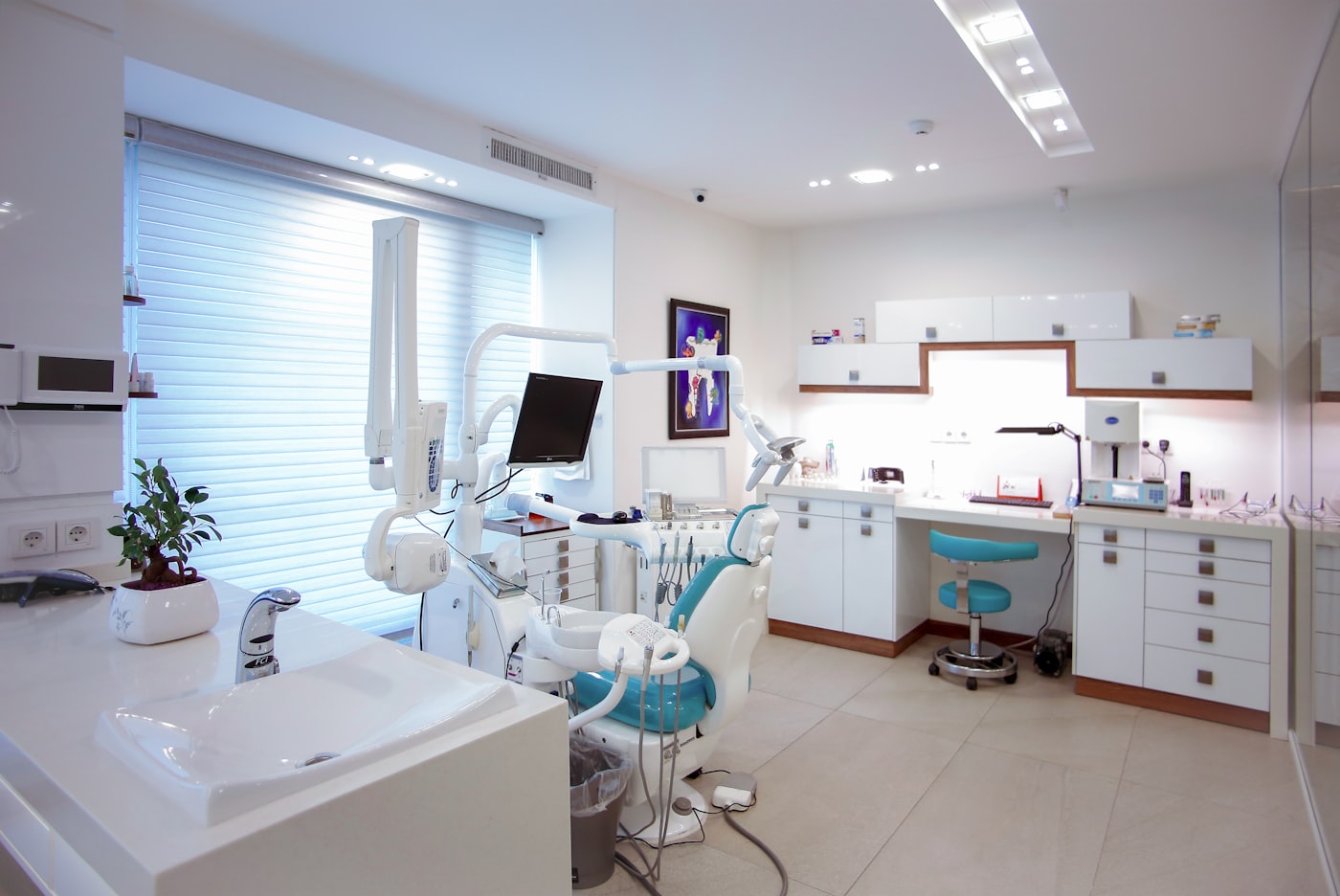 Interior of a modern medical spa treatment room
